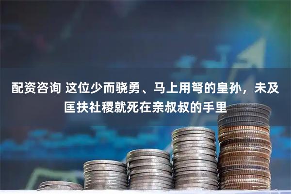 配资咨询 这位少而骁勇、马上用弩的皇孙，未及匡扶社稷就死在亲叔叔的手里